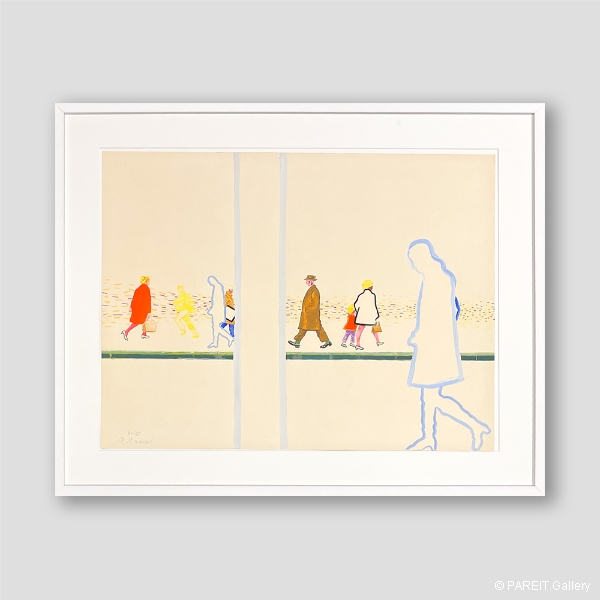 RAVEEL Roger - Voorstudie voor De Burgers van Rotterdam